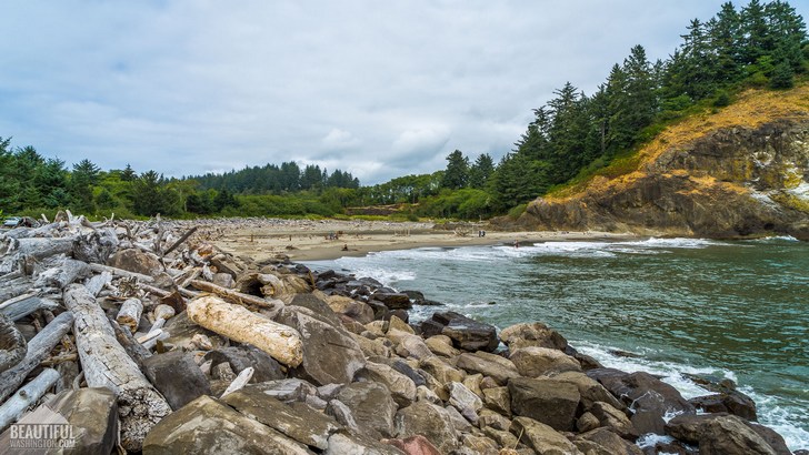 Photo from the Cape Disappointment Trail, located in Cape Disappointment State Park, Long Beach Area, Pacific County